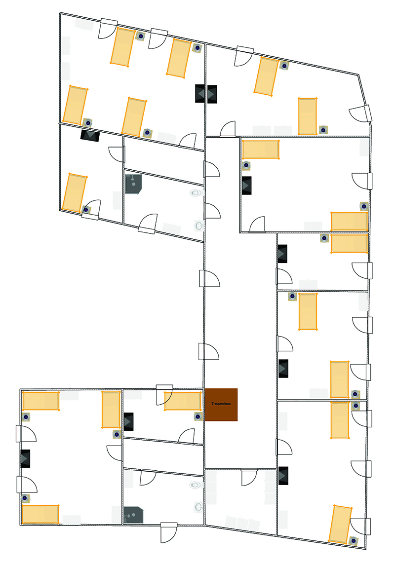 Plan piętra Aldenhoven na piętrze